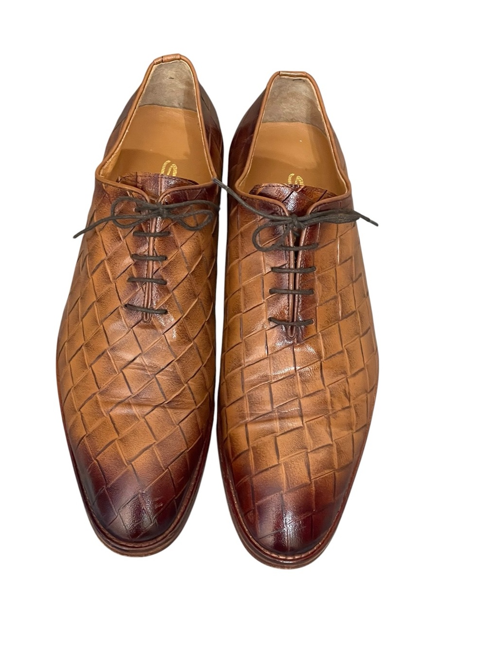 Santoni Leather Oxford Shoes size 44(USA 11) - Picture 2 of 14